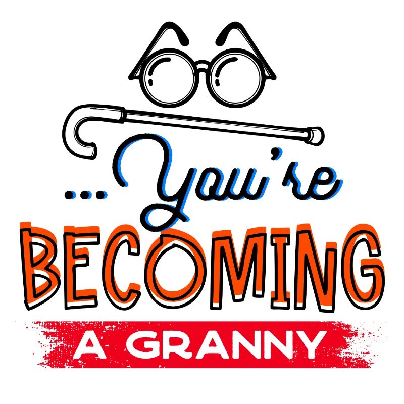 Brille Sehschwäche Großmutter Statement Oma