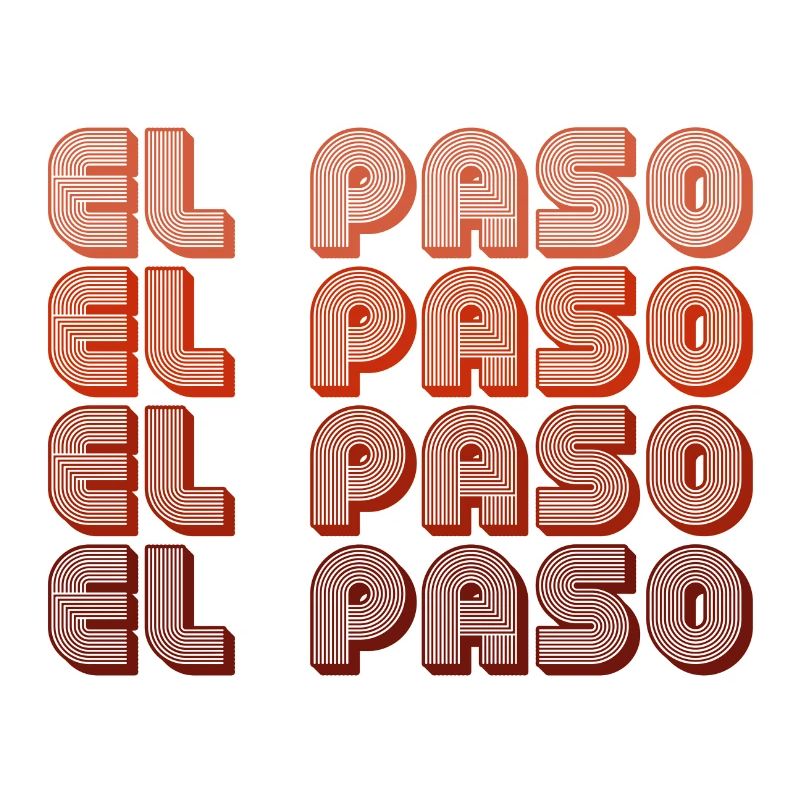 El Paso Gradient Retro Muster
