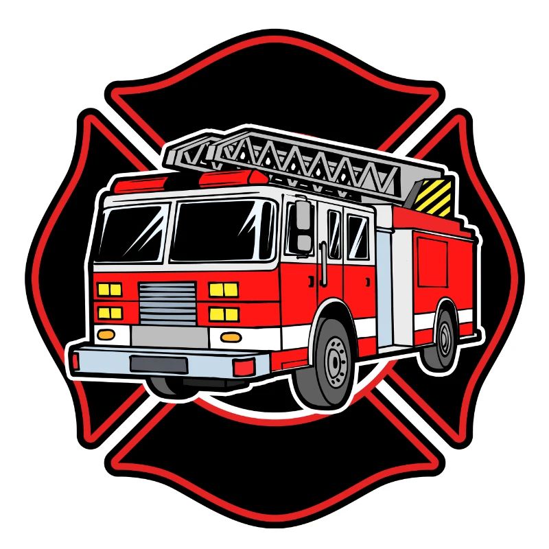 Fire brigade fire engine fire protection extinguishing work