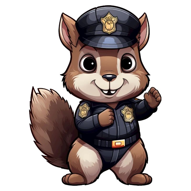 Squirrel Policeman