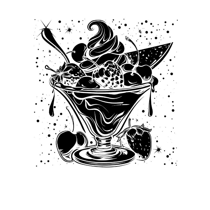 Eiscreme Eisbecher