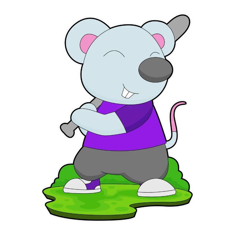 Maus Baseball Baseballschläger