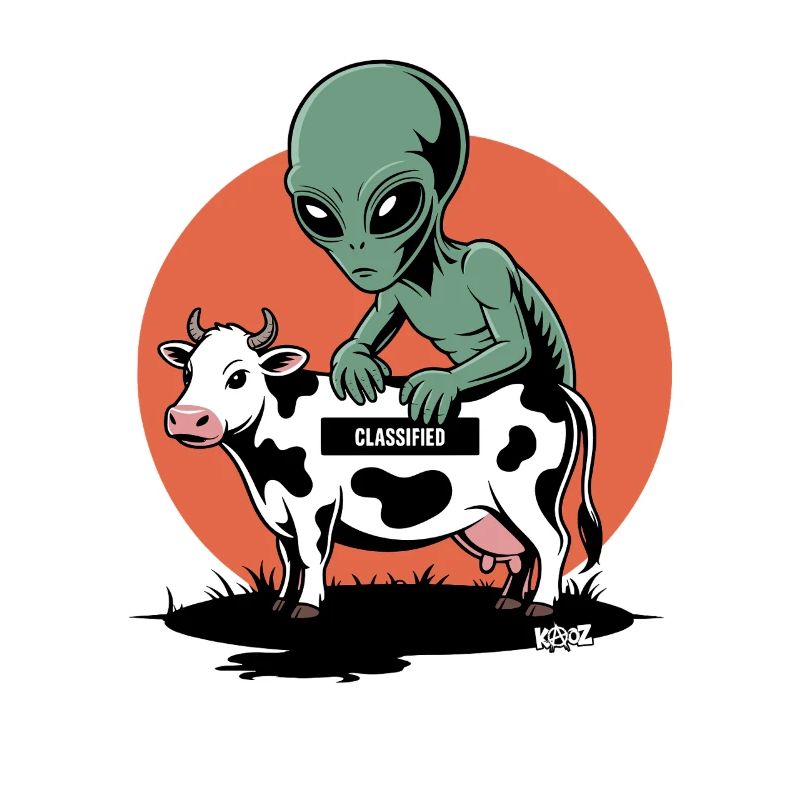 Alien avec vache
