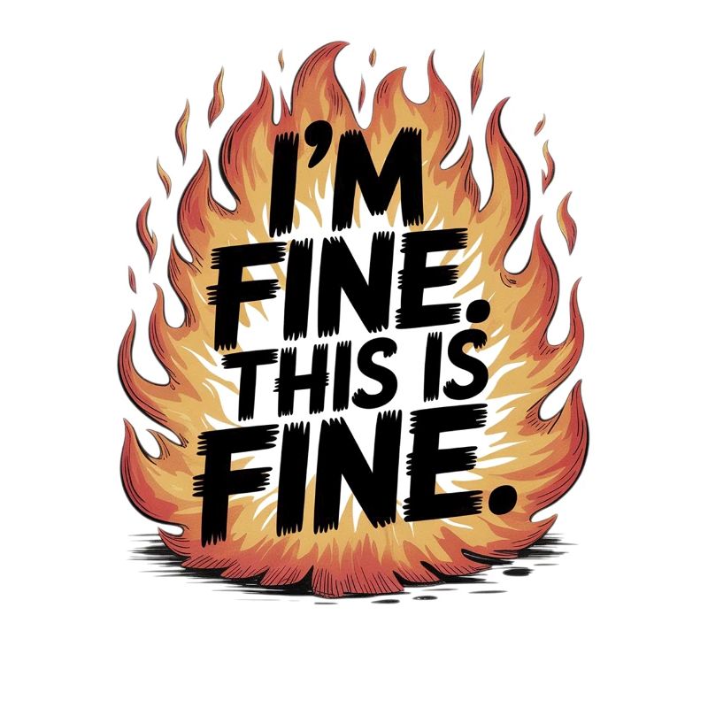 Fire Image: This Is Fine Saying