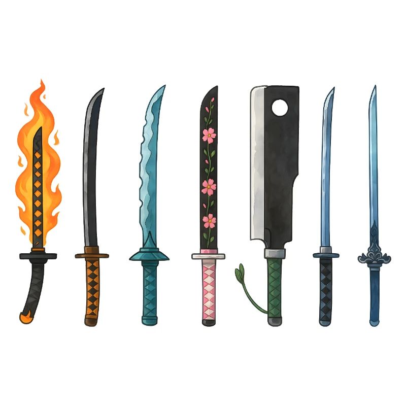 Conception de la collection d’épées d’anime