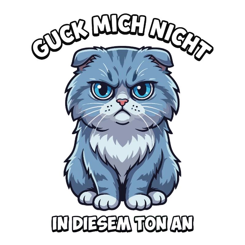 Ne me regarde pas comme ça – chat de dessin animé