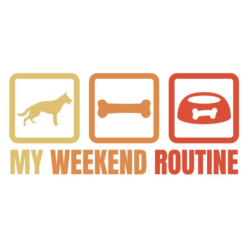 Schäferhund Wochenendroutine