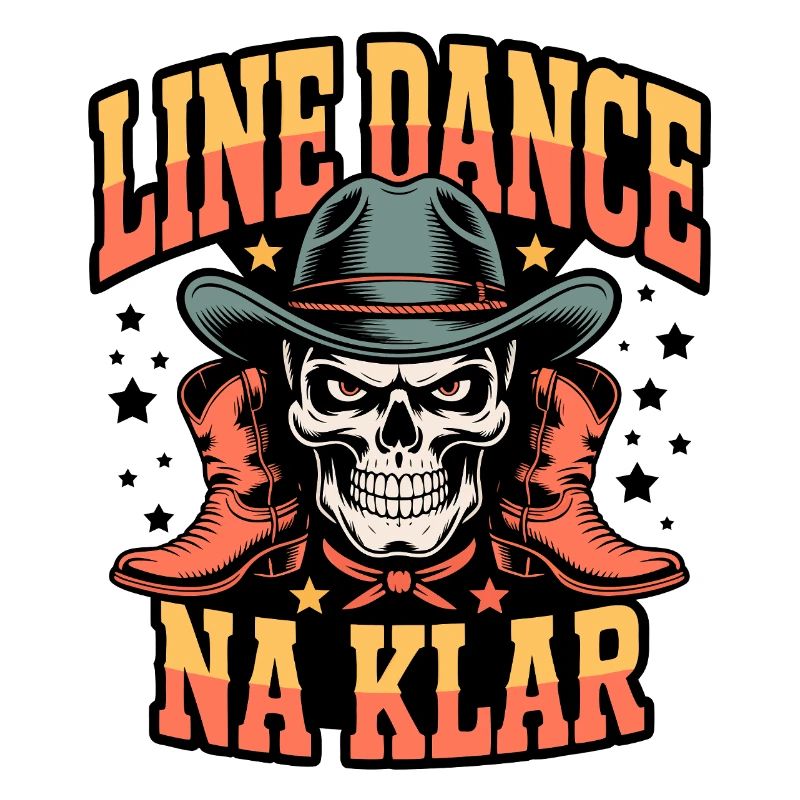 Line Dance Skull Rodeo