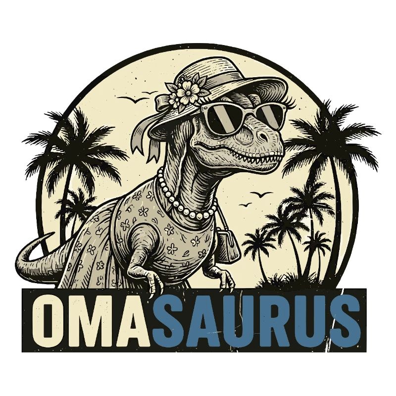 Omasaurus Rex – Funny Granny Dinosaur Gift