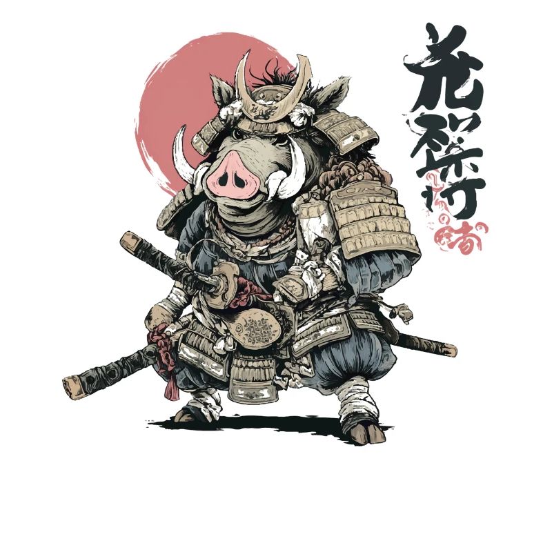 Boar Samurai Warrior in Armor