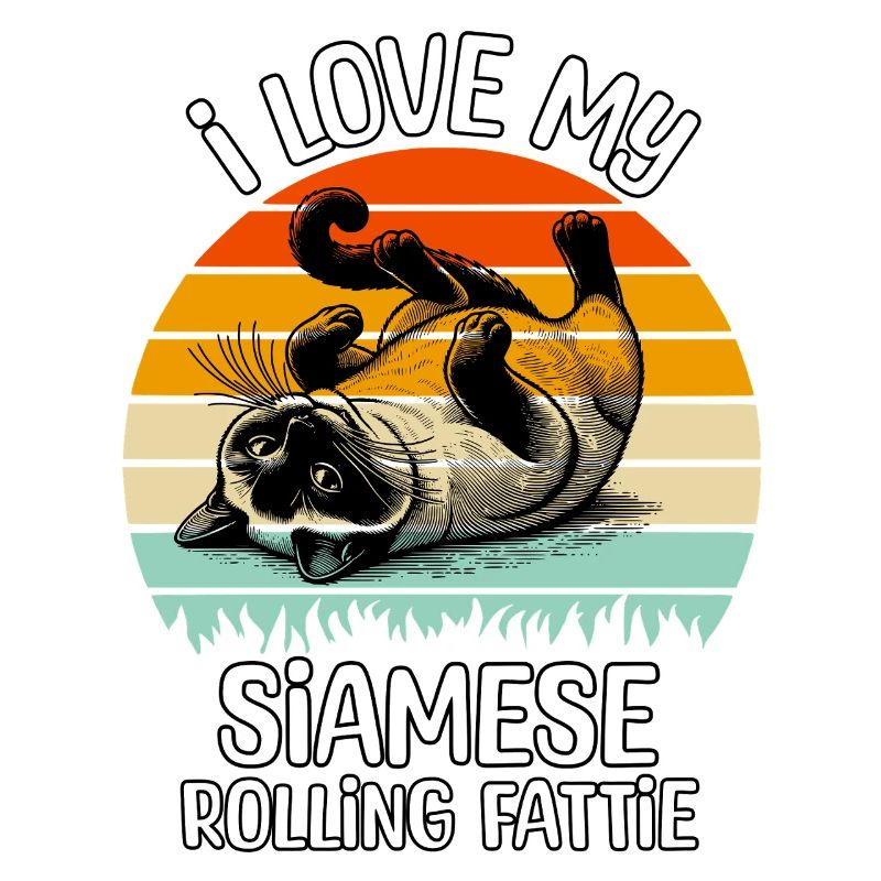 Funny Siamese Cat