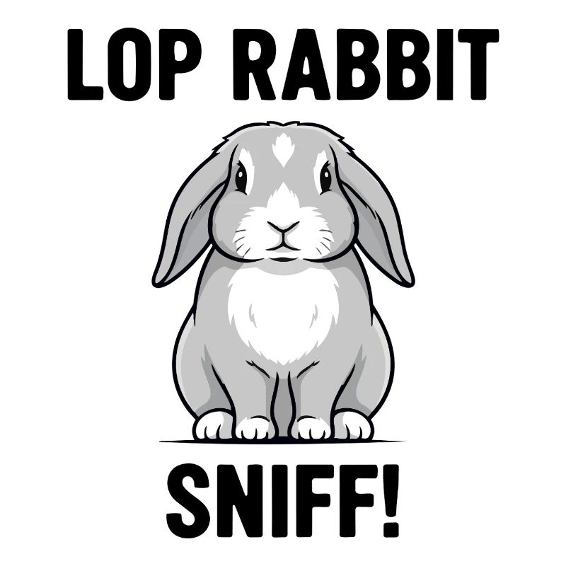 Ram Rabbit Sniff Lop Rabbit Grey