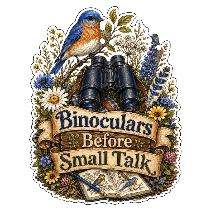 Binoculars Before Small Talk Clouds