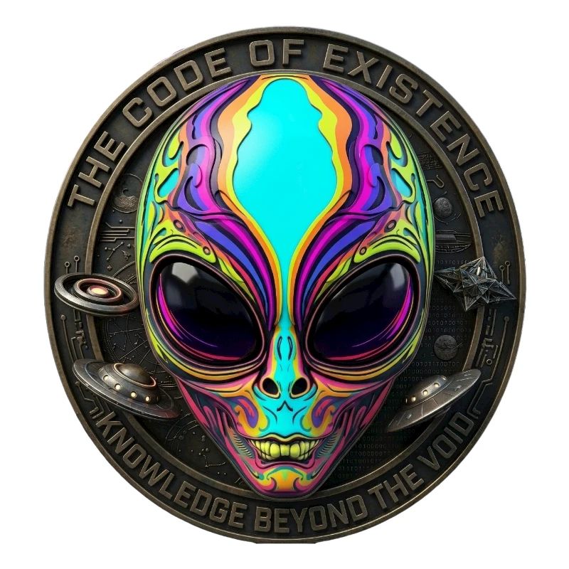 The Code of Existence Alien Sci-Fi Art