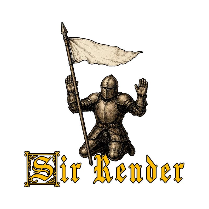 Sir Render Surrender Funny Ren Faire Medieval