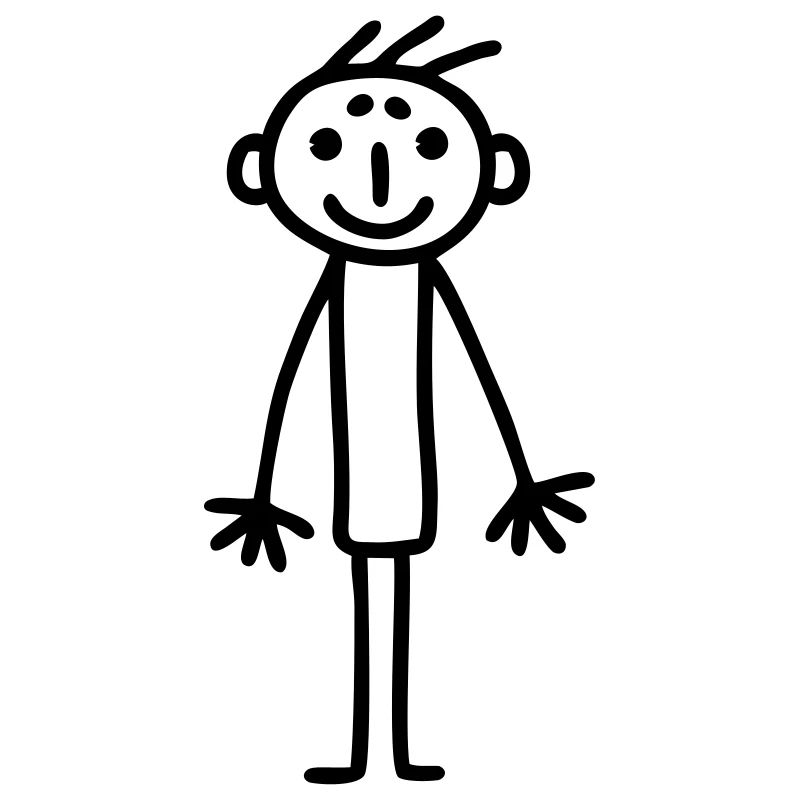 Strichmännchen Kinderbild