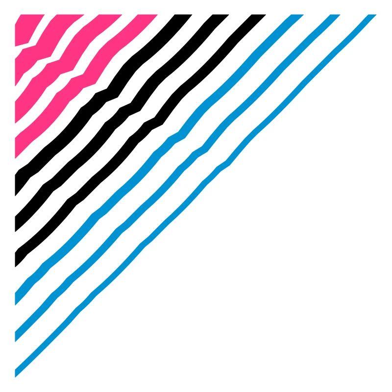 Triangular shape lines Many lines pattern