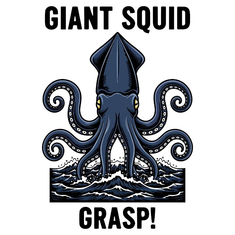 Calmar Géant Mer Abyss Grasp Giant Squid
