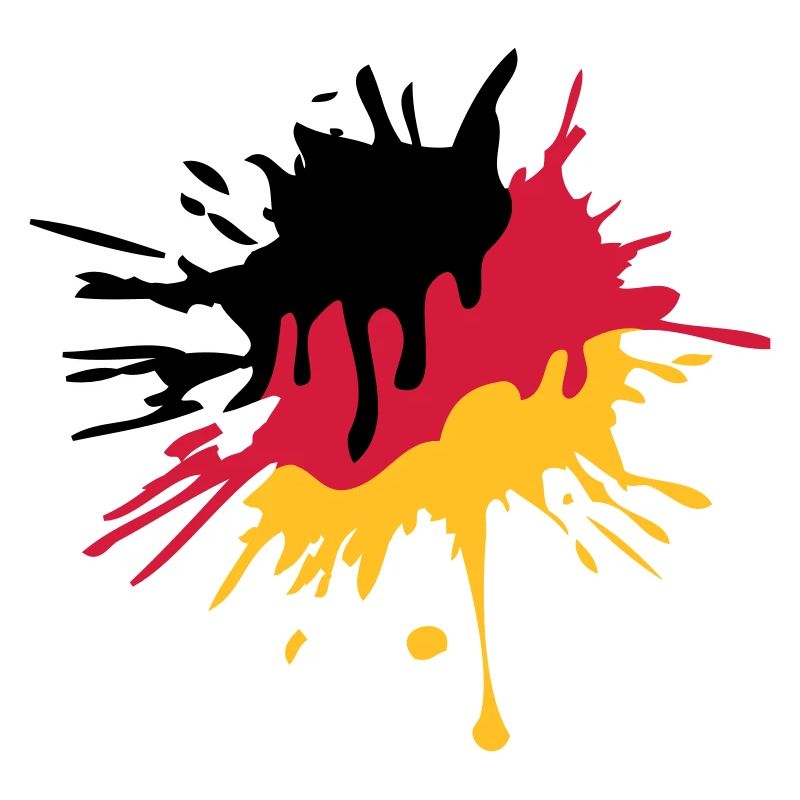 color blob graffiti drops germany nation black red