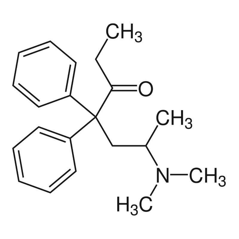 Methadone structural formula