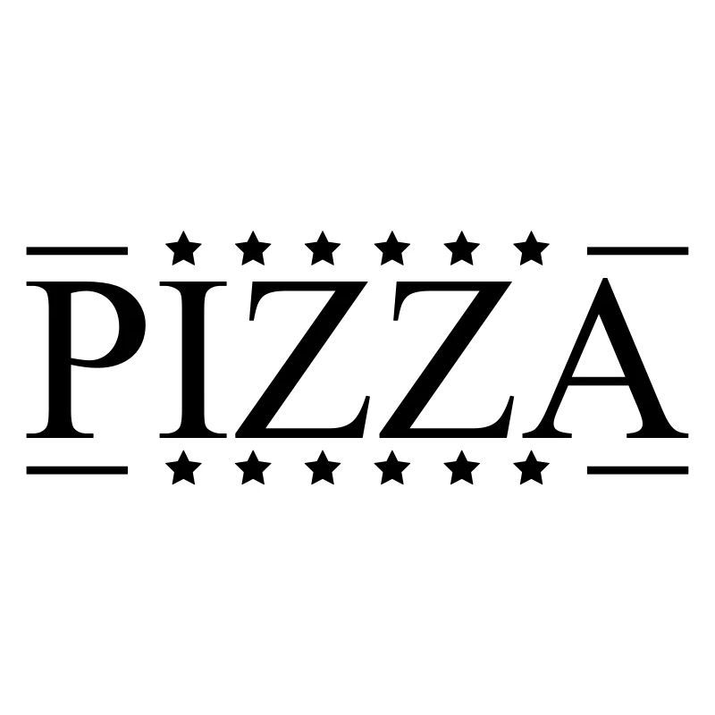 conception de logo étoiles de pizza préférée de no