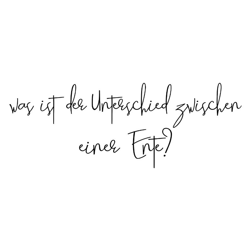 difference between a duck