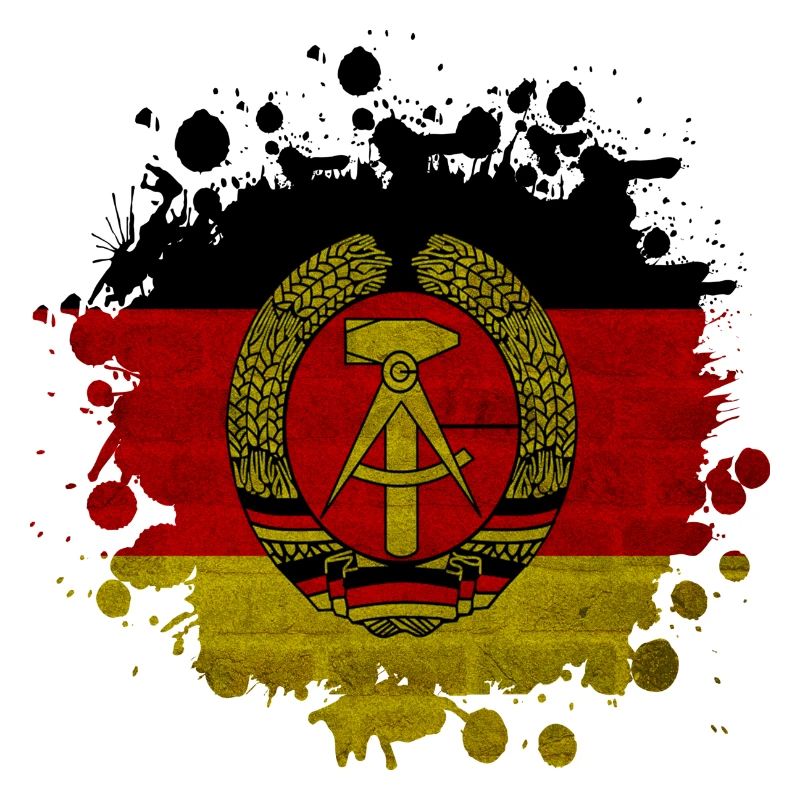 GDR Fleck Klecks / Gift Flag East Germany