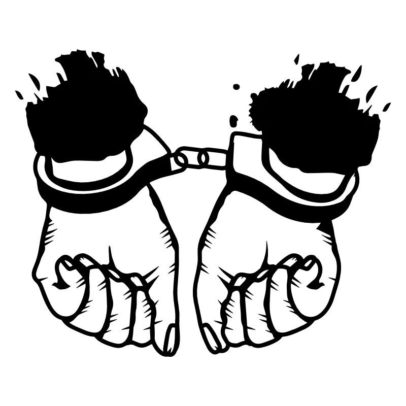 Hands and handcuffs