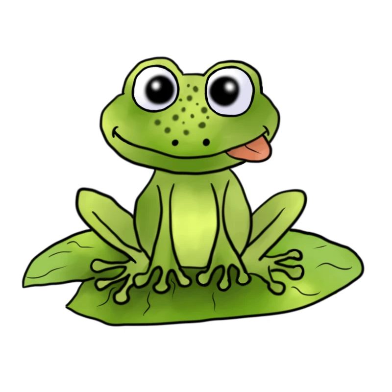 Frosch auf Seerose