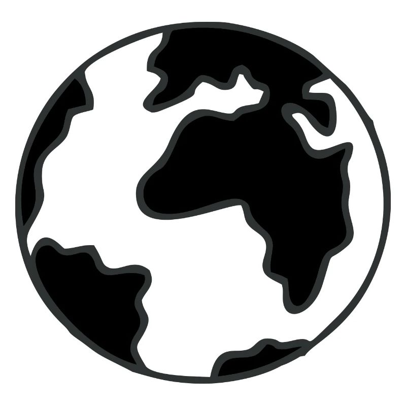 Minimalist World Map Graphic