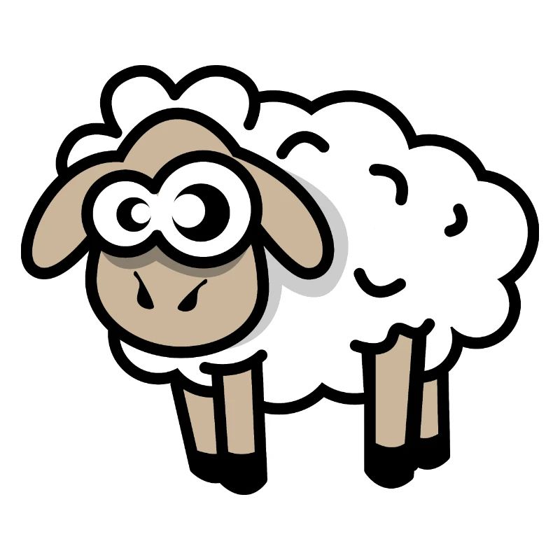 sheep comic funny cool cartoon sheep icon