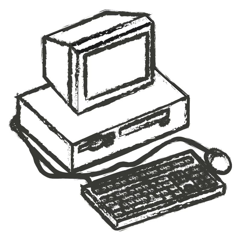 T shirt pc computer vintage computer gift idea