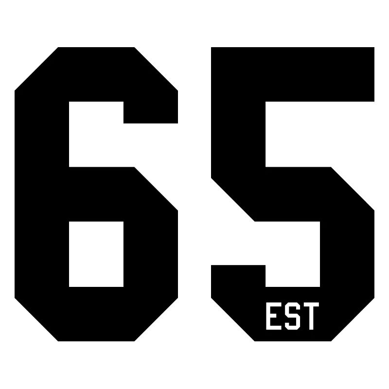 Number Design 65 – EST Block Typography