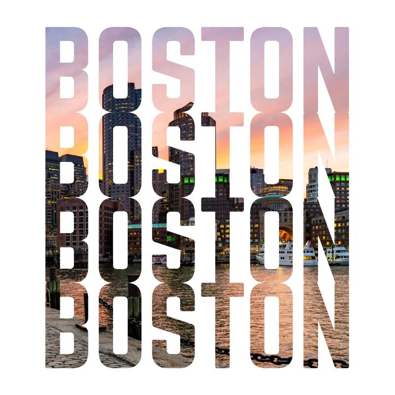 Scritte Boston Skyline