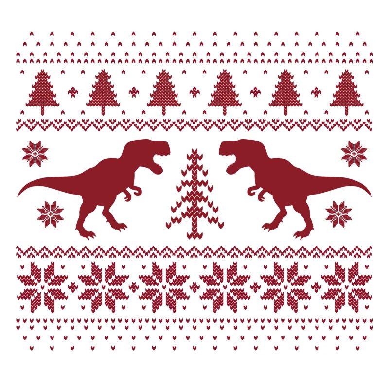 Pull de Noël en forme de dinosaure