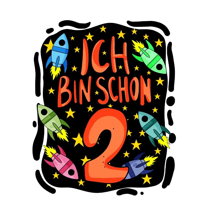 2 Jahre alt Junge - 2 Geburtstag - Ich bin 2