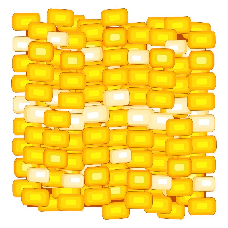 SWEET CORN COSTUMES - CORN PATTERN - YELLOW
