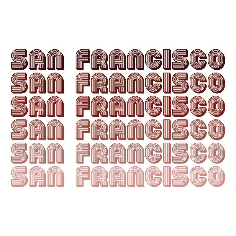 San Francisco Grid Gradient Pattern