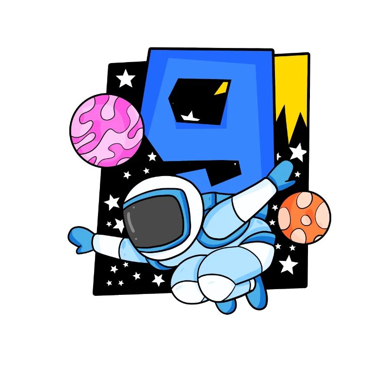 9e anniversaire 9 ans astronaute de l’espace