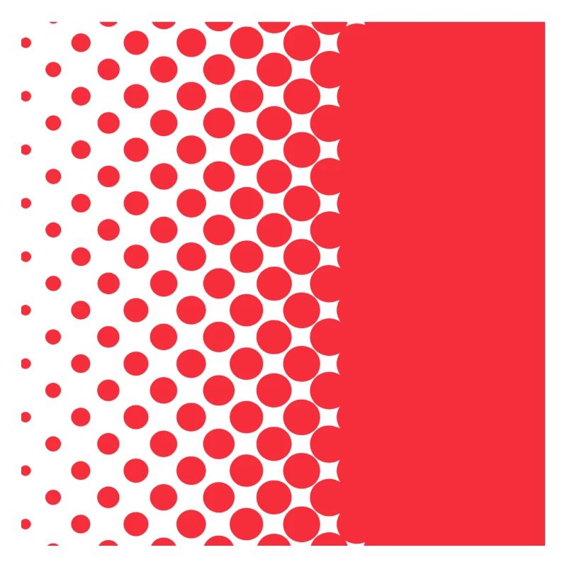 Halftone Gradient Rotes Panel