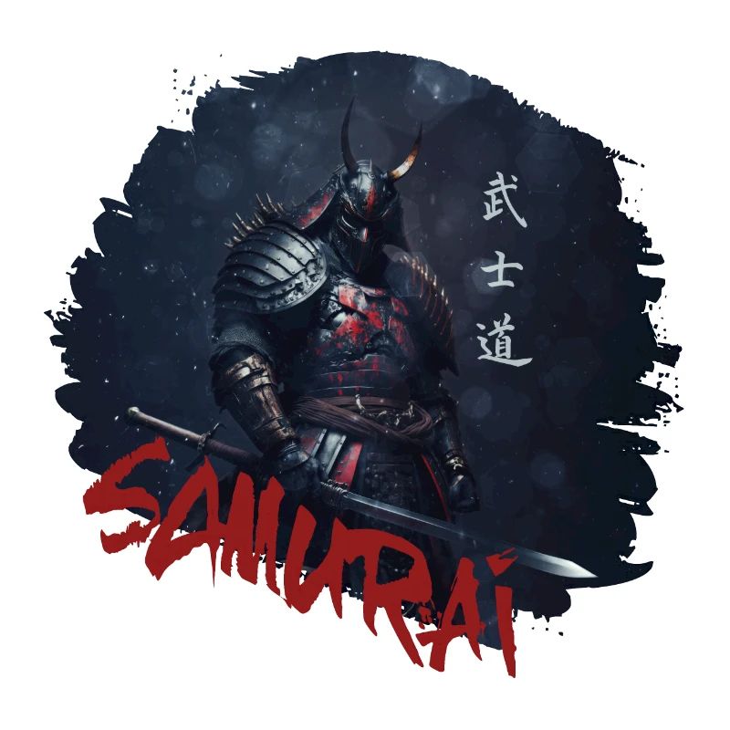 Samurai Krieger mit Katana