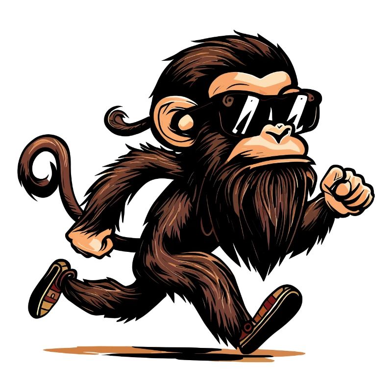 Singe en cours d’exécution