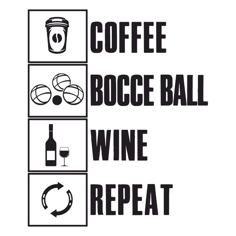 Bocce Saying Bocce Ball avec Jack Bocci Game Bocce