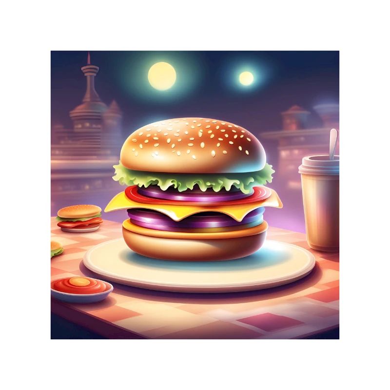 Burger, hamburger, fast food