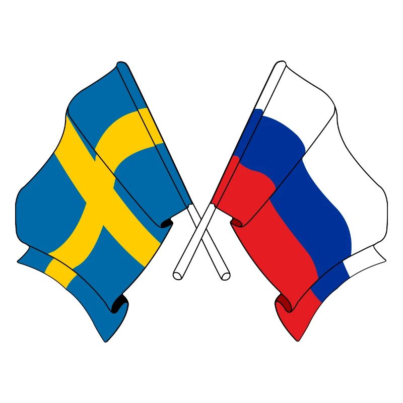 Drapeau Suède drapeau Russie