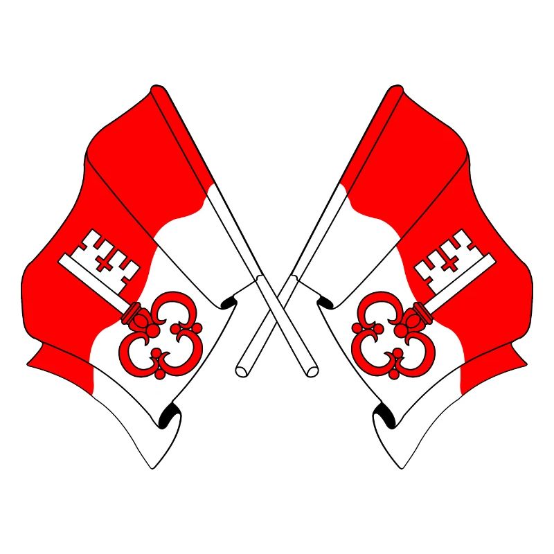 Deux drapeaux d’Obwald Suisse