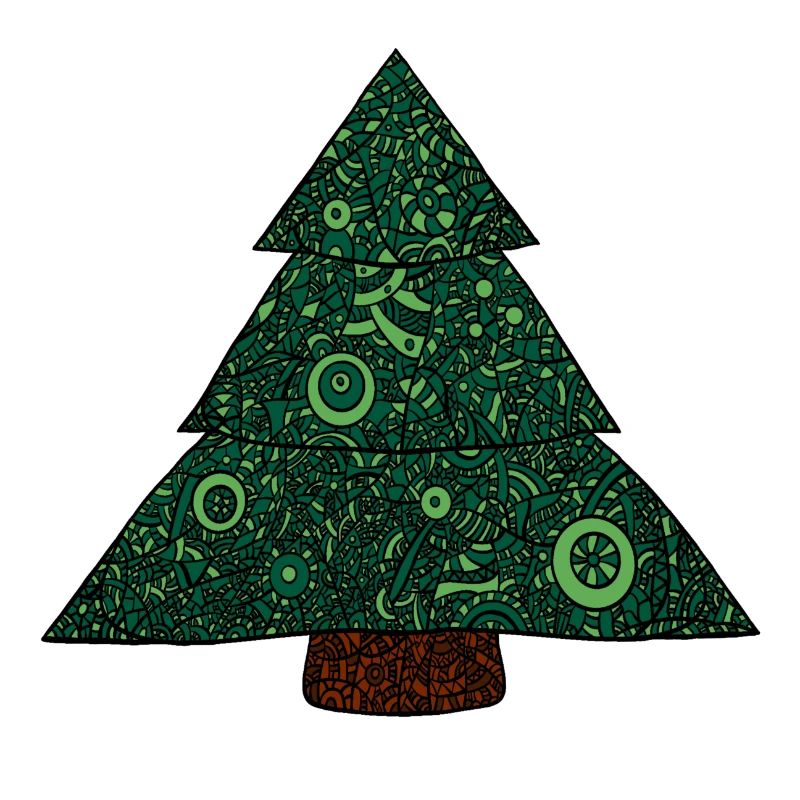 Mandala Weihnachtsbaum