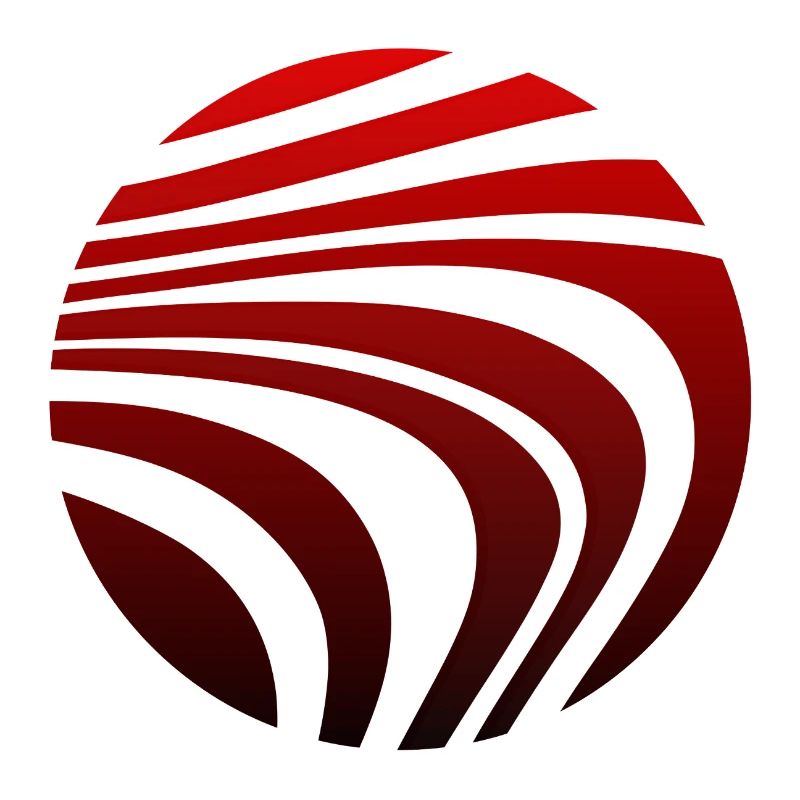 Psychedelic Pattern Red Black Gradient