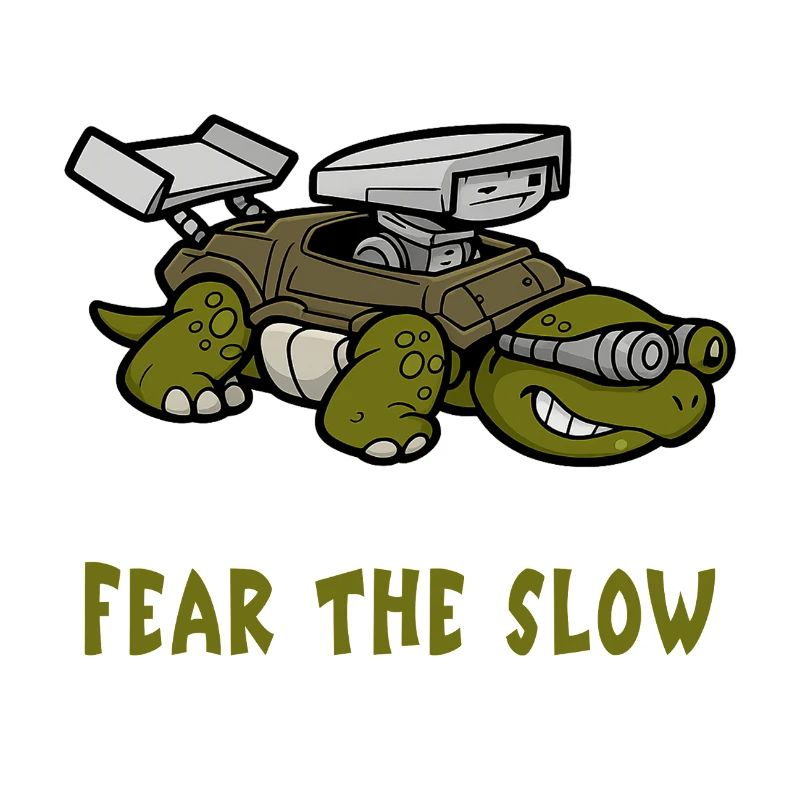 Angst vor der Langsamkeit Schildkröte