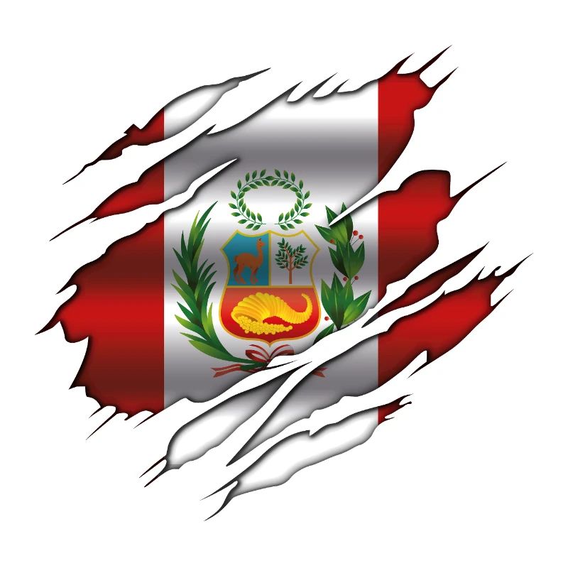 Drapeau du Pérou - Drapeau déchiré